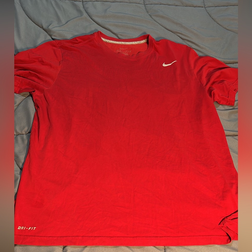 Nike Men's Bright Red Dri-FIT Tee